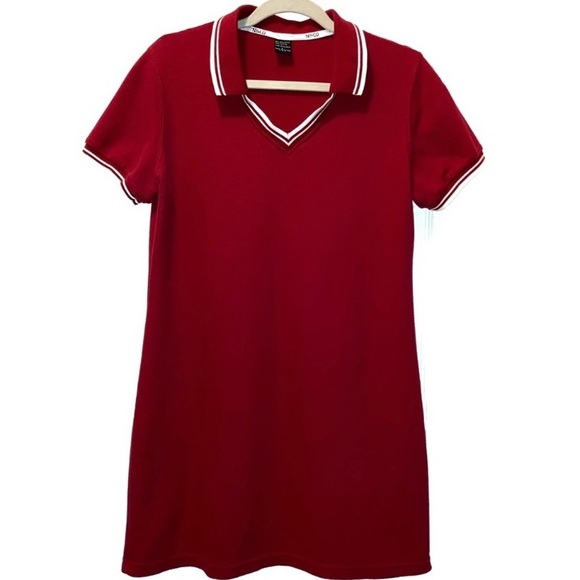 New York & Company Dresses & Skirts - Vintage 90's NY&Co. Shirt Dress polo
style red size Large